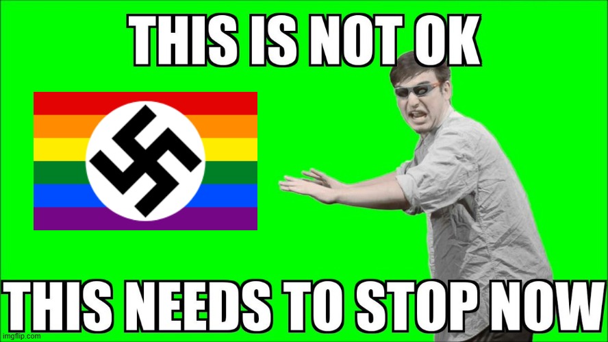 homophobia is bad but this has gone too far | image tagged in this is not ok | made w/ Imgflip meme maker