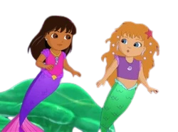 dora and marina Blank Meme Template