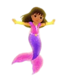 dora mermaid Meme Template