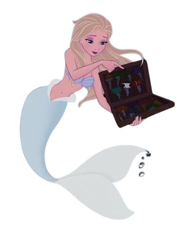 mermaid elsa Blank Meme Template