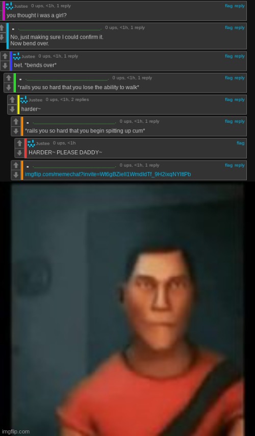 image tagged in disappointed scout | made w/ Imgflip meme maker