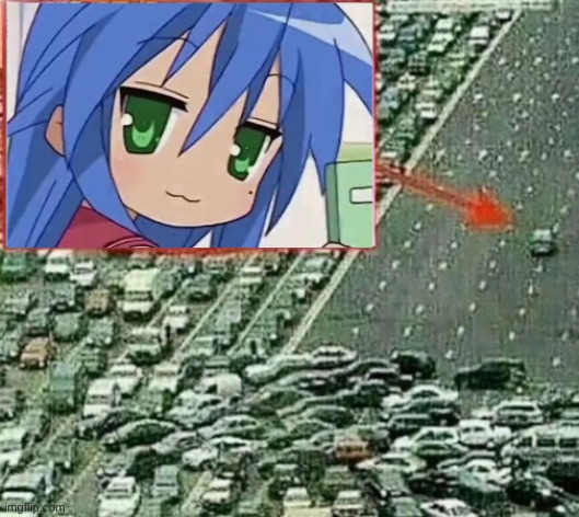 konata what | image tagged in anime,car | made w/ Imgflip meme maker