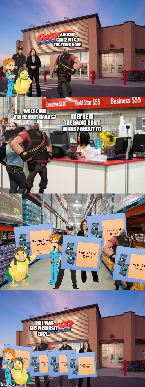 Heavy robs a Costco | made w/ Imgflip meme maker
