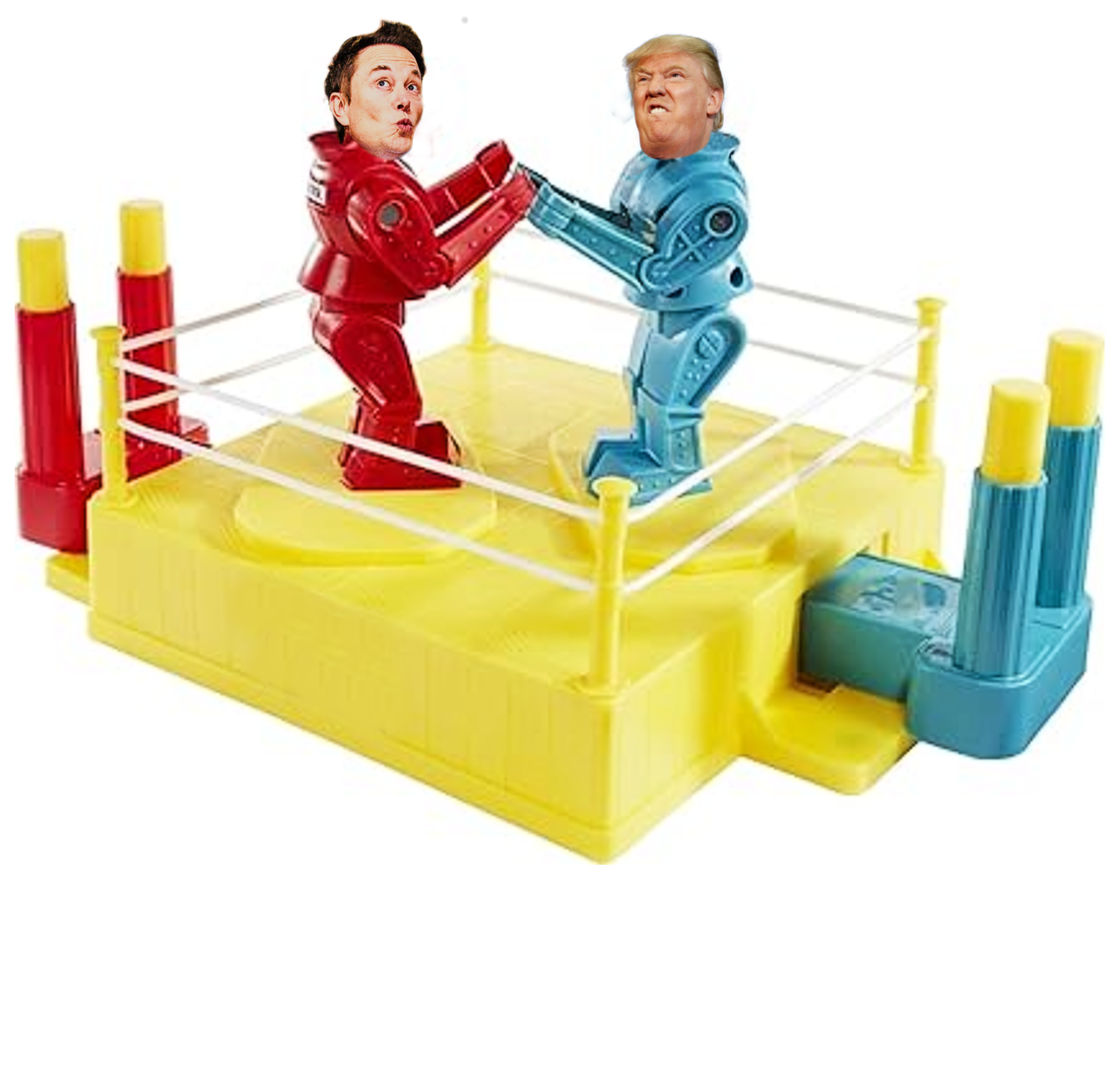 ELON TRUMP FIGHT Blank Meme Template