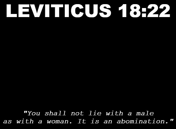 It isn't homophobic, Imgflip, to be outwardly against homosexuality. Taking my memes down is religious discrimination. | LEVITICUS 18:22; "You shall not lie with a male as with a woman. It is an abomination." | image tagged in blank black,christiansonly,pride month,homosexuality | made w/ Imgflip meme maker