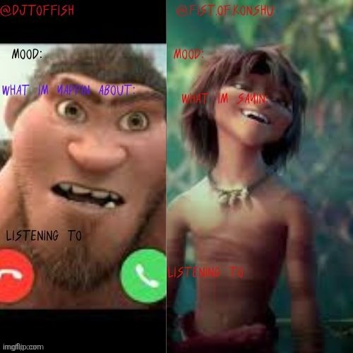 konshu and DJTOFFISH shared temp | image tagged in konshu and djtoffish shared temp | made w/ Imgflip meme maker