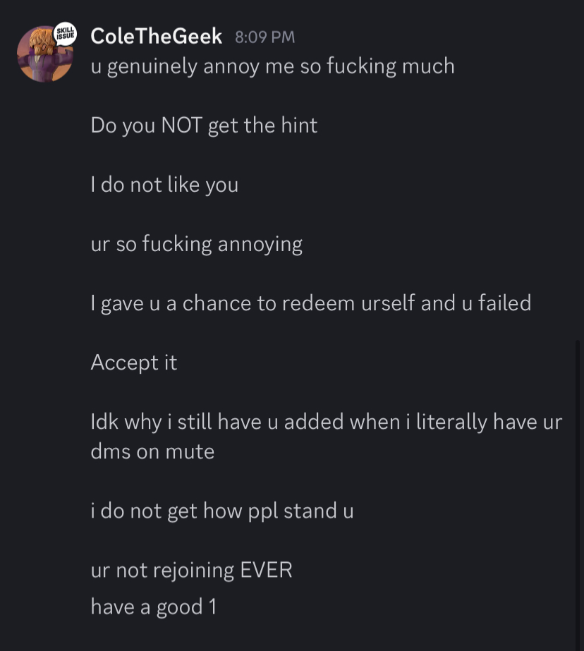 Cole Crashout Blank Meme Template