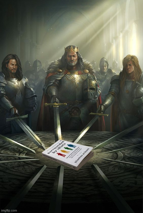 book's title checks out | image tagged in knights of the round table | made w/ Imgflip meme maker