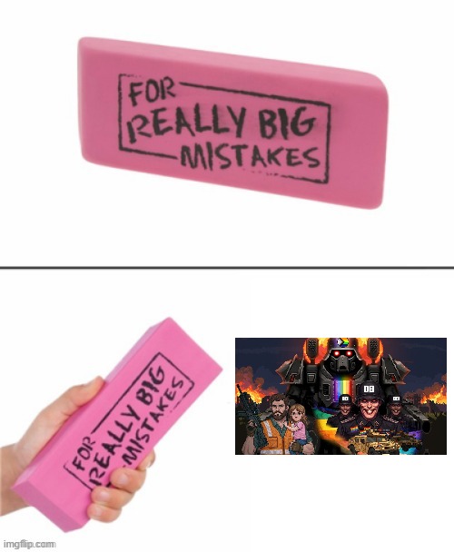 Honestly chad vs. the gay nazis is a game that shouldn't exist but it does (anyway) | image tagged in eraser for really big mistakes,nazi,homophobic,lgbtq | made w/ Imgflip meme maker