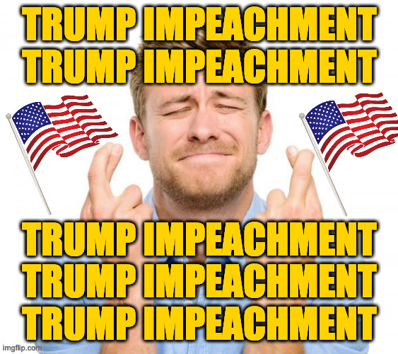 It's like Darth Vader didn't need Luke after all  ( : | image tagged in memes,fingers crossed,trump impeachment | made w/ Imgflip meme maker