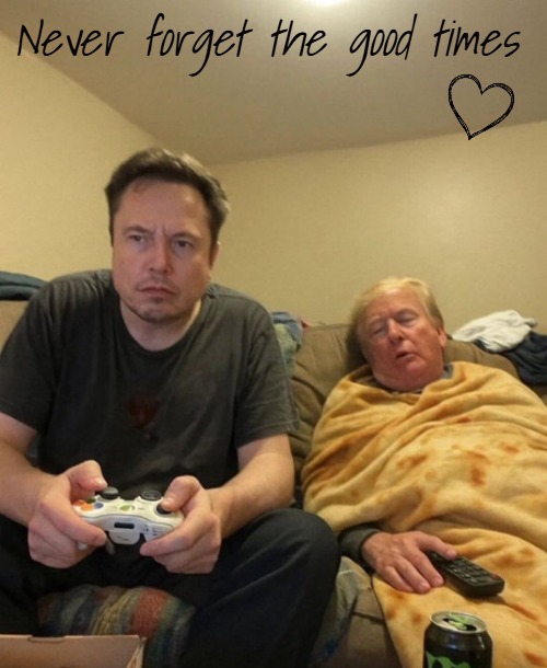 I miss this bromance already | Never forget the good times | image tagged in donald trump,elon musk,american politics,funny,ai | made w/ Imgflip meme maker