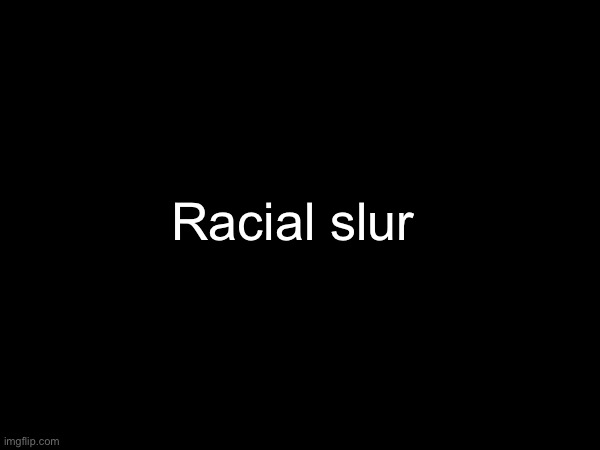 Racial slur | image tagged in msmg | made w/ Imgflip meme maker