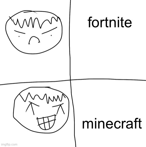minecraft | fortnite; minecraft | image tagged in bob hotline bling | made w/ Imgflip meme maker
