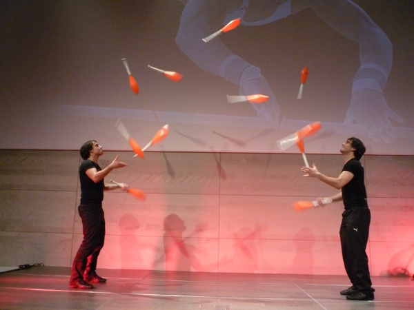 Two Jugglers Blank Meme Template