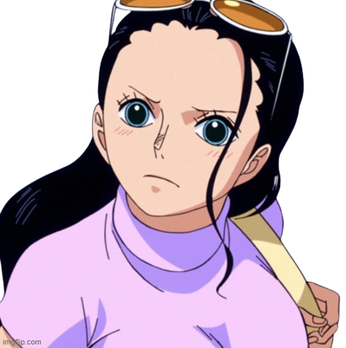 Nico Robin Blank Meme Template