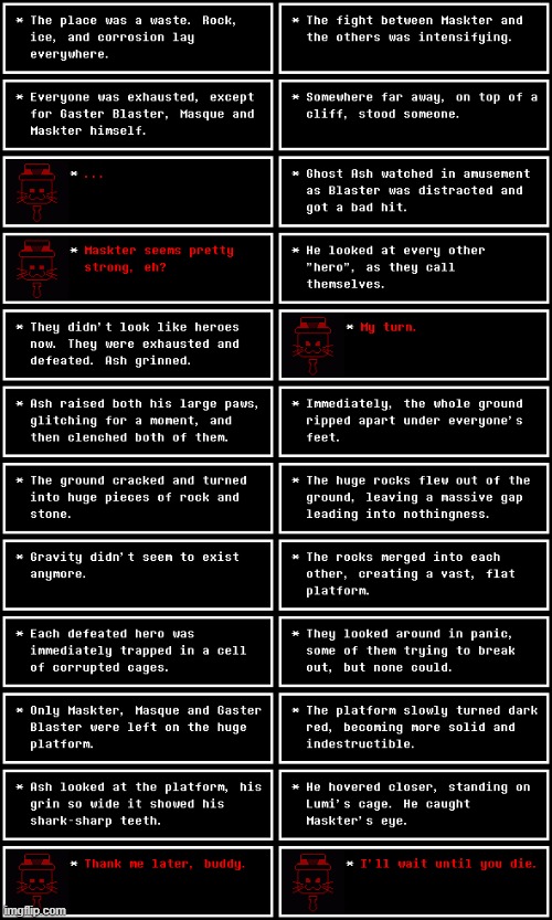Arena. (Chapter 43) | image tagged in undertale,understream,chapters,chapter,textbox,corruption | made w/ Imgflip meme maker