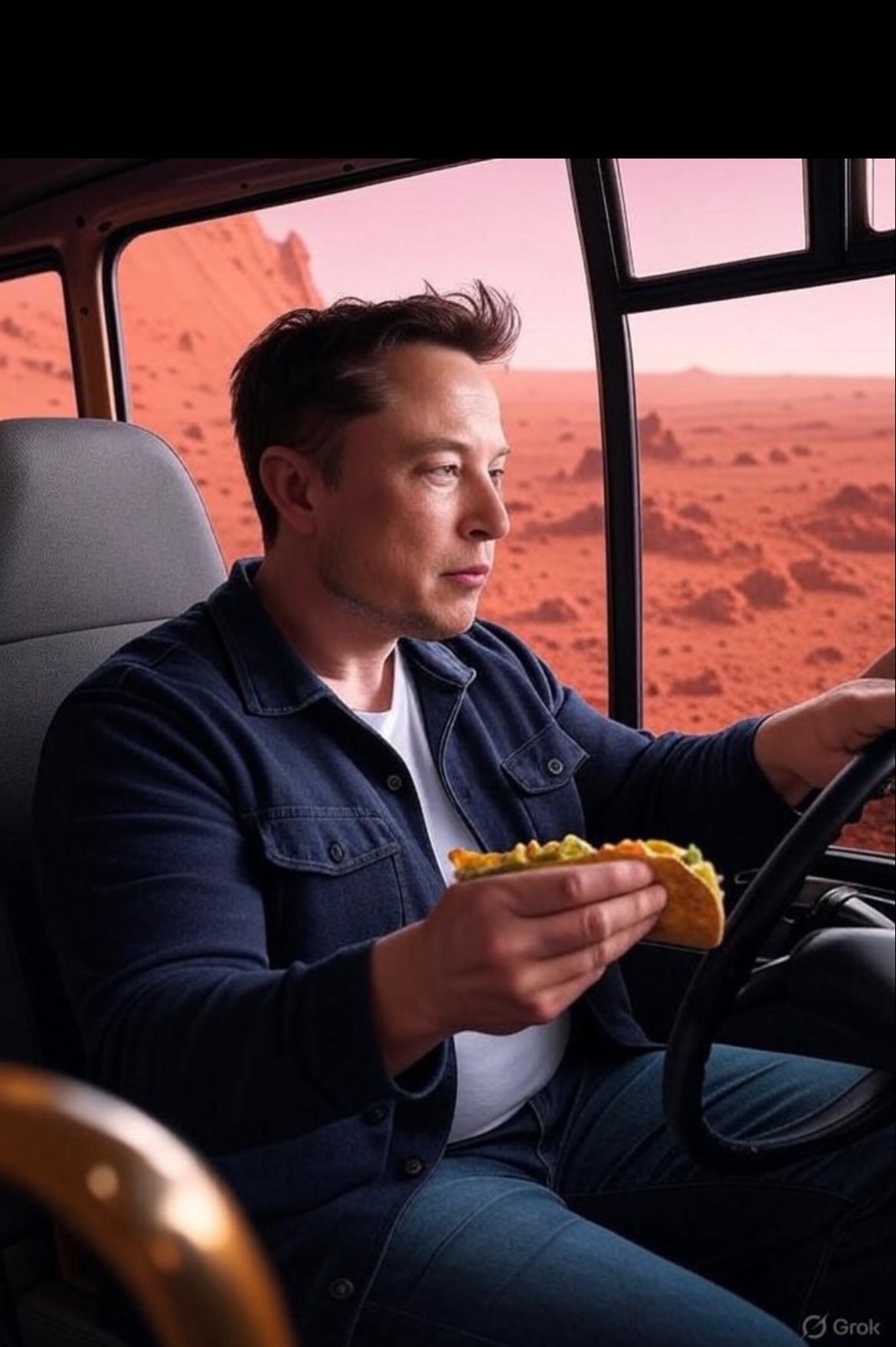 Elon Musk Taco Mars Blank Meme Template