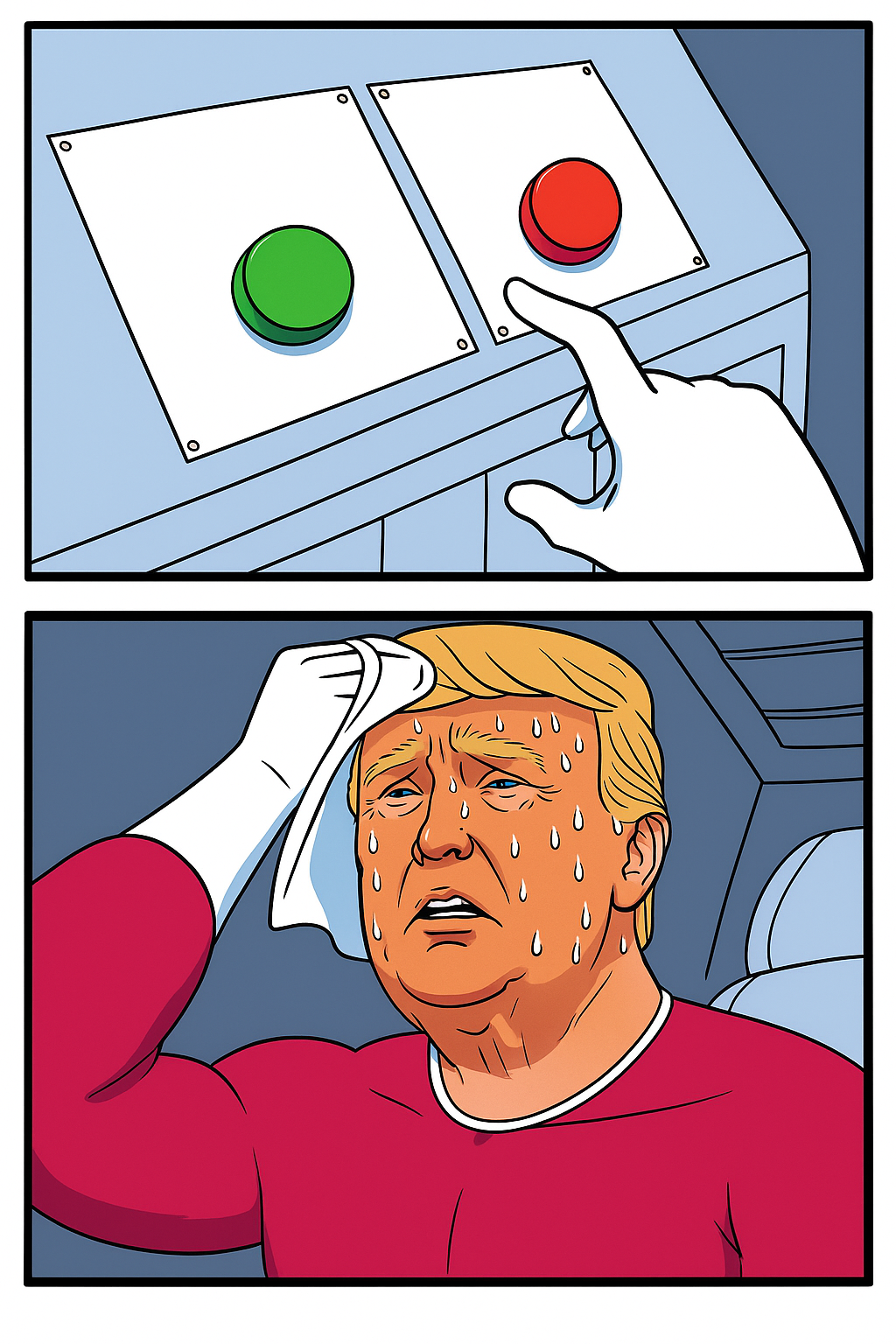 Trump Decision Time Blank Meme Template