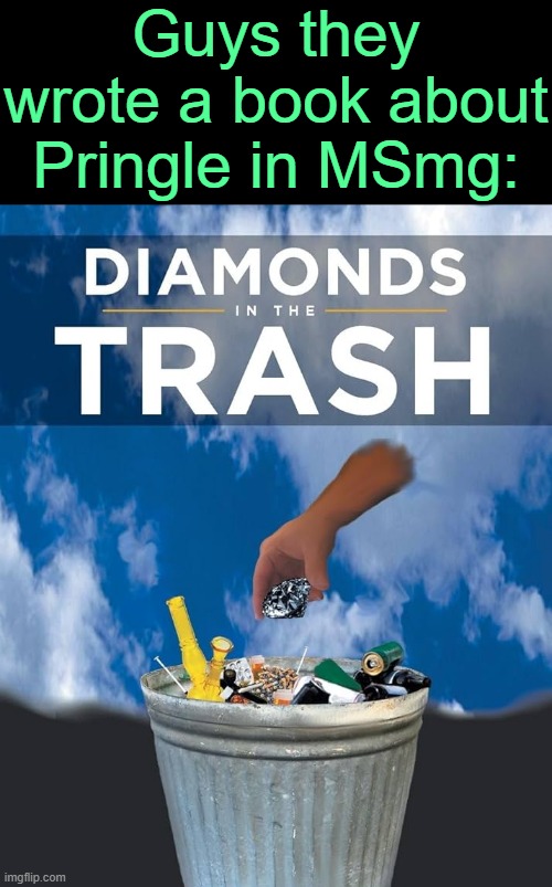 . | Guys they wrote a book about Pringle in MSmg: | made w/ Imgflip meme maker