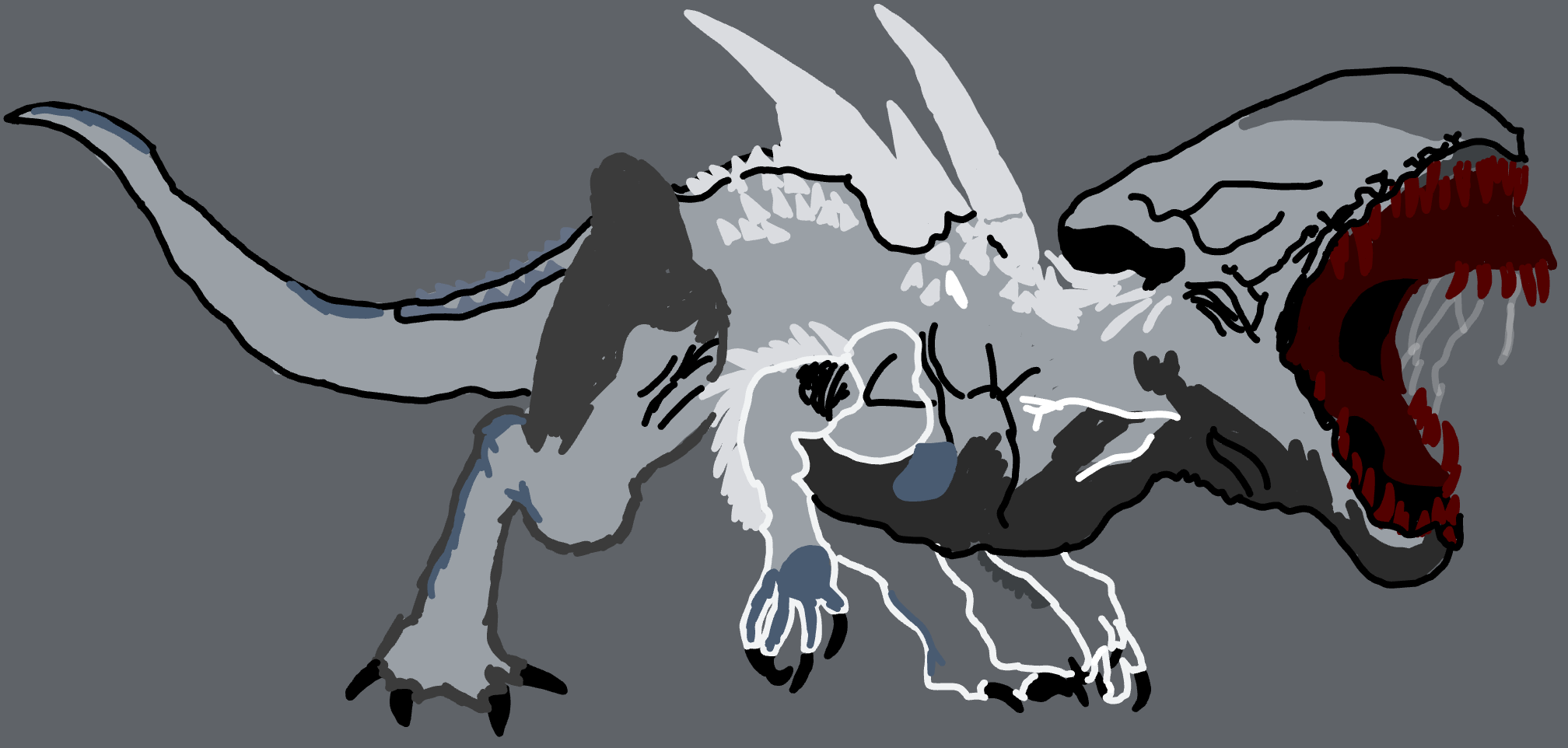 High Quality Indomonous Xenomorph Blank Meme Template