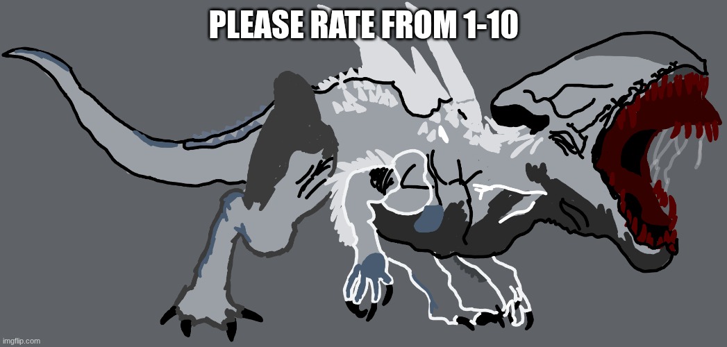 Indomonous Xenomorph | PLEASE RATE FROM 1-10 | image tagged in indomonous xenomorph | made w/ Imgflip meme maker