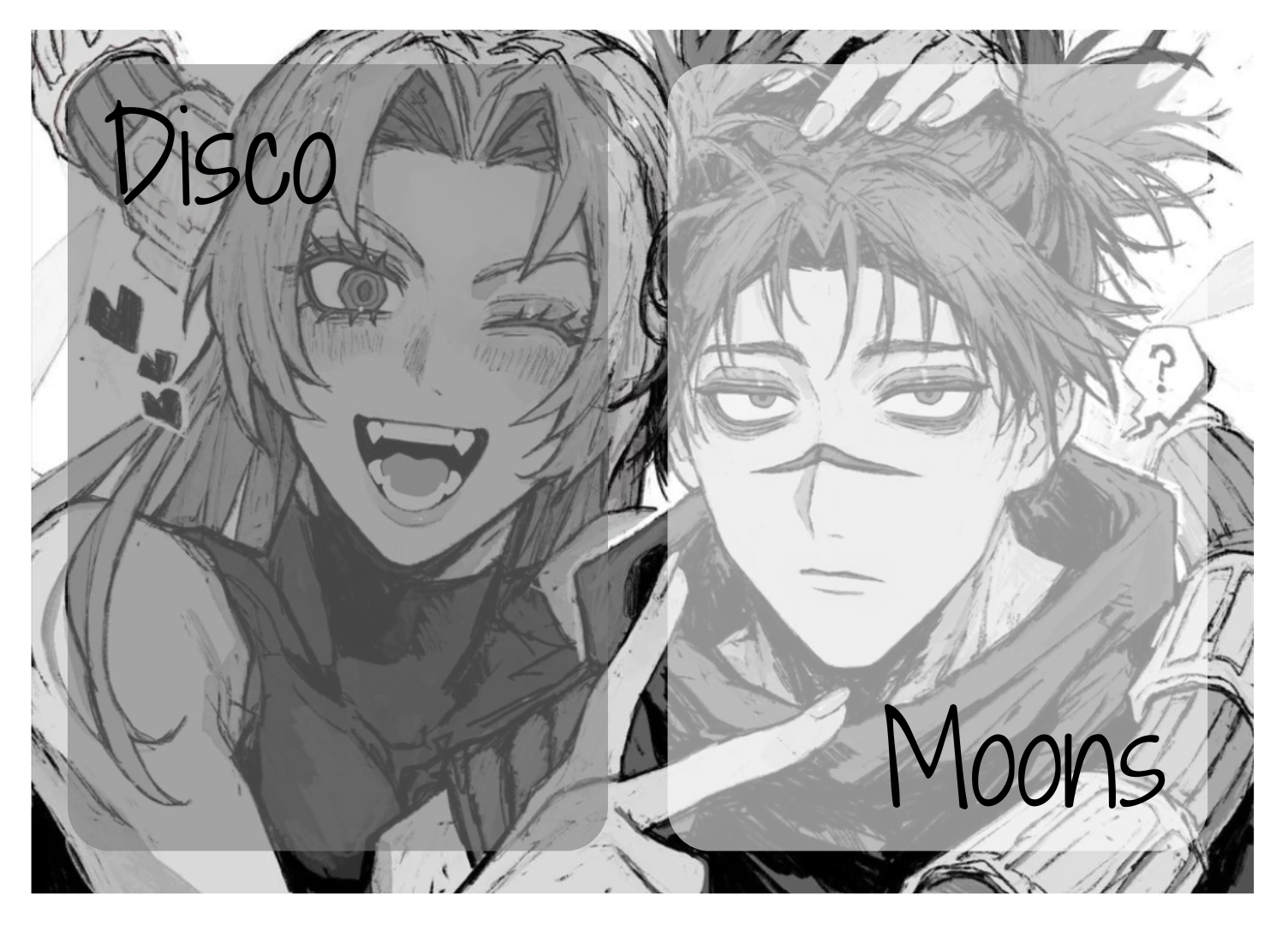High Quality moons n disco's yuki & choso shared temp Blank Meme Template