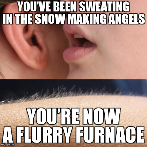 snow angel sweat