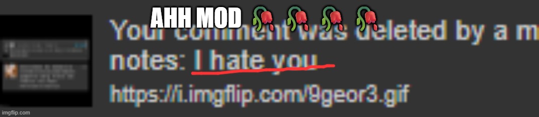 AHH MOD 🥀🥀🥀🥀 | made w/ Imgflip meme maker