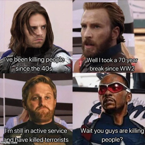 Super Soldiers | image tagged in captain america | made w/ Imgflip meme maker