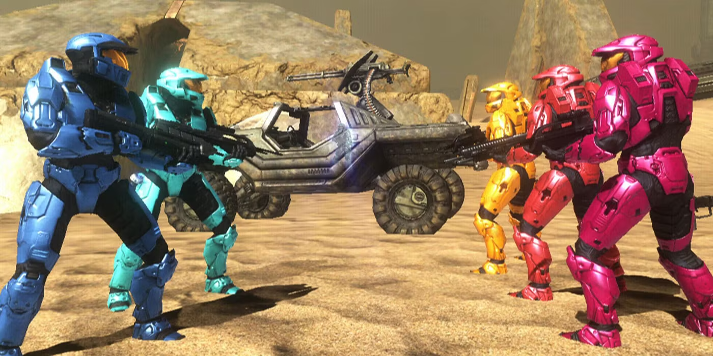Red vs Blue Blank Meme Template