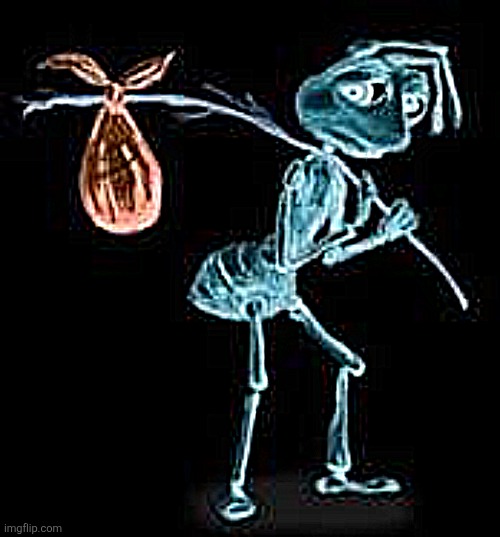 Sad ant with bindle | image tagged in sad ant with bindle | made w/ Imgflip meme maker