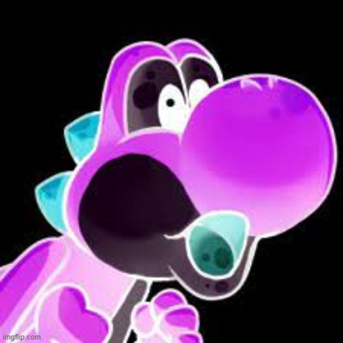 evil yoshi | image tagged in yoshi pog | made w/ Imgflip meme maker