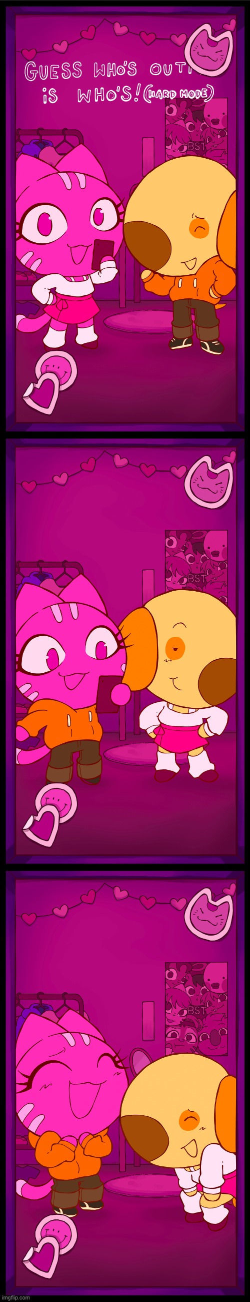 image tagged in cat,dog,tiktok,outfits,swap,haha | made w/ Imgflip meme maker