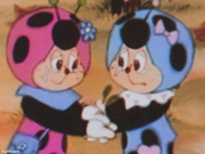 Cococinel 1992 (Cocomiel): Babicinel (Babimiel) Cocofleur(Cocoflor) | image tagged in cococinel,best friends,crying,promises,80s cartoon,pink kawaii | made w/ Imgflip meme maker