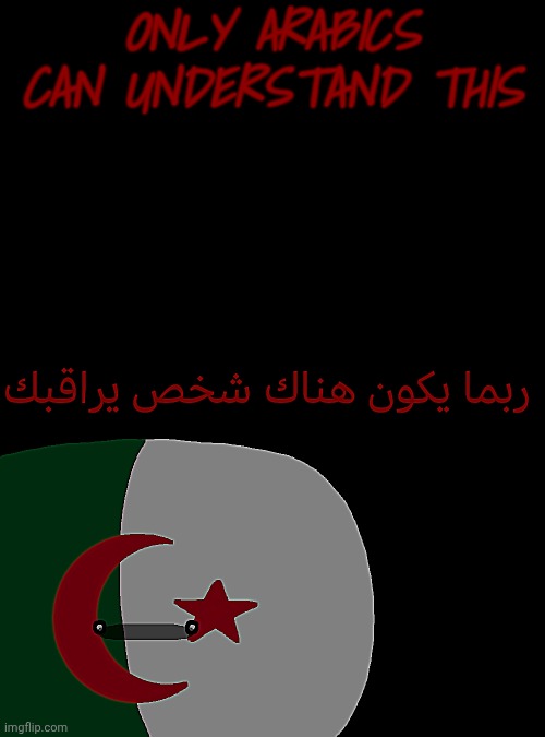 Arabic ppl can understand this | ONLY ARABICS CAN UNDERSTAND THIS | image tagged in countryballs,facts,arabic,fun,memes,funny memes | made w/ Imgflip meme maker