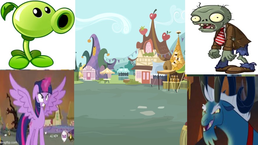 Plants Vs Zombies 2 Reflourished Equestria Ages | image tagged in mlp background,plants vs zombies,my little pony,crossover,video games,new world | made w/ Imgflip meme maker