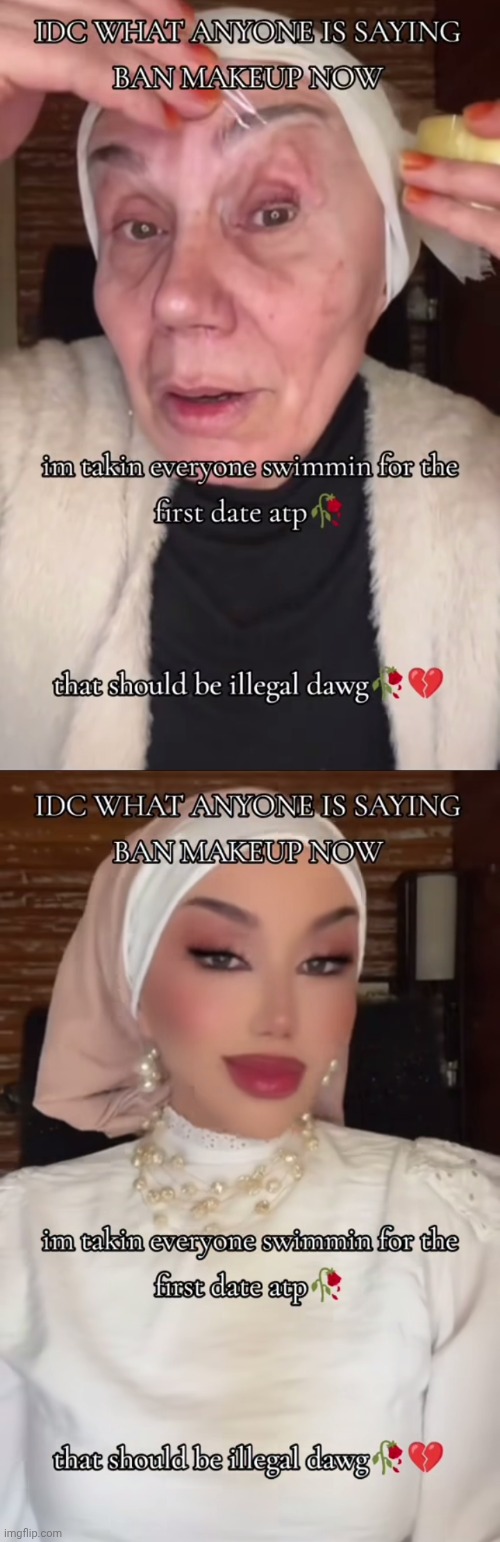 They got waterproof make-up we're cooked | made w/ Imgflip meme maker