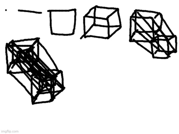 6d would take too long to draw for this | image tagged in cube | made w/ Imgflip meme maker