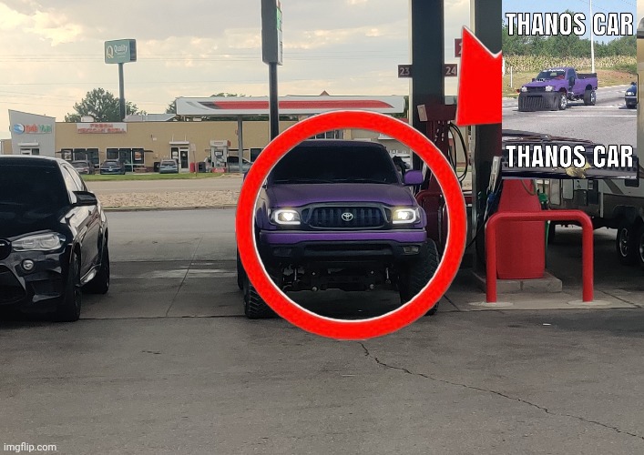 Ain't no way I found the Thanos car in the big 2025 | made w/ Imgflip meme maker