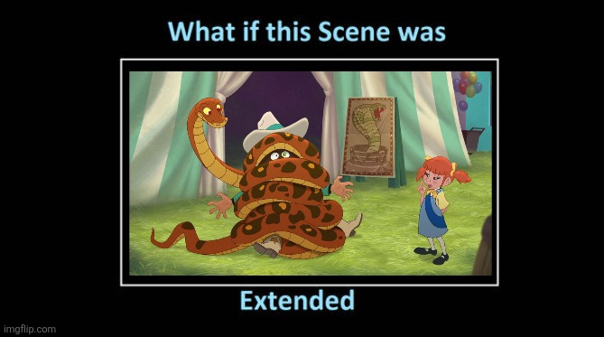 What if Winchell P. Bickerstaff being squeezed by the snake scene was extended? | image tagged in what if this scene was extended,the fox and the hound 2,snake,memes,funny,funny memes | made w/ Imgflip meme maker