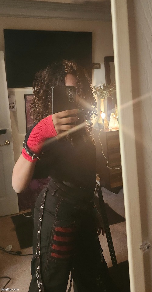 Picture of me from February (I want hair like this again) | made w/ Imgflip meme maker