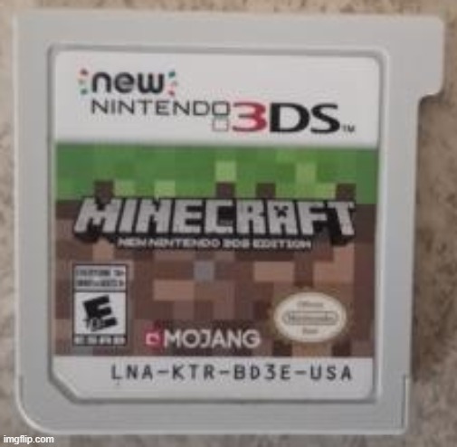 Probably one of the rarest physical copies of minecraft | made w/ Imgflip meme maker
