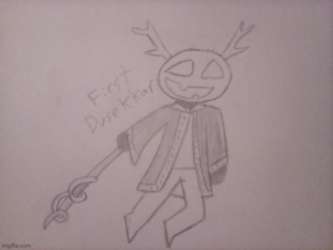First Dusekkar drawing!! | image tagged in witch,wizard,flying,roblox,forsaken | made w/ Imgflip meme maker