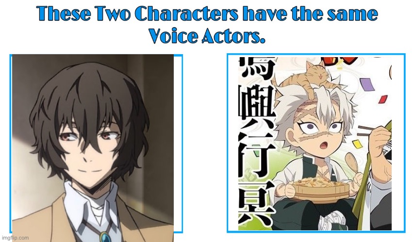 same voice actor | image tagged in same voice actor | made w/ Imgflip meme maker