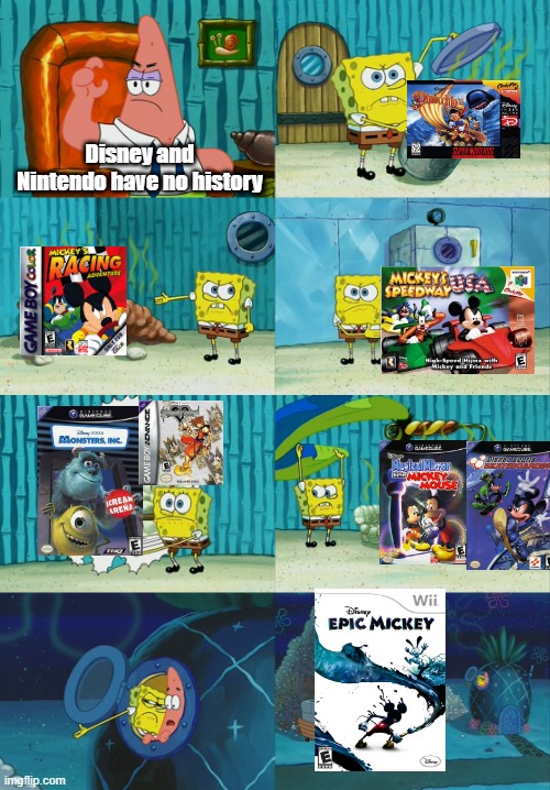 How Sora came to smash bros | Disney and Nintendo have no history | image tagged in spongebob diapers meme,disney,nintendo,super smash bros,kingdom hearts | made w/ Imgflip meme maker