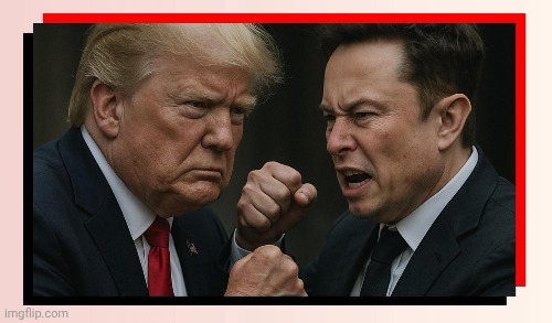 Trump vs Musk Blank Meme Template