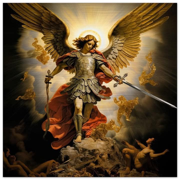 Saint Michael archangel Blank Meme Template