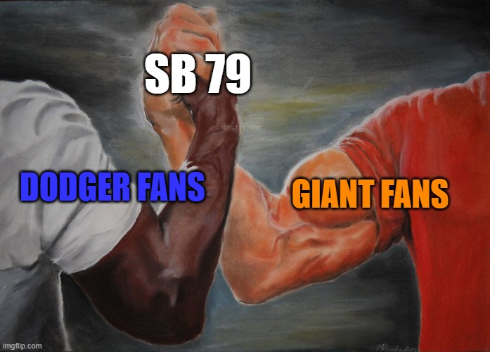 Grasping Hands | SB 79; DODGER FANS; GIANT FANS | image tagged in grasping hands | made w/ Imgflip meme maker