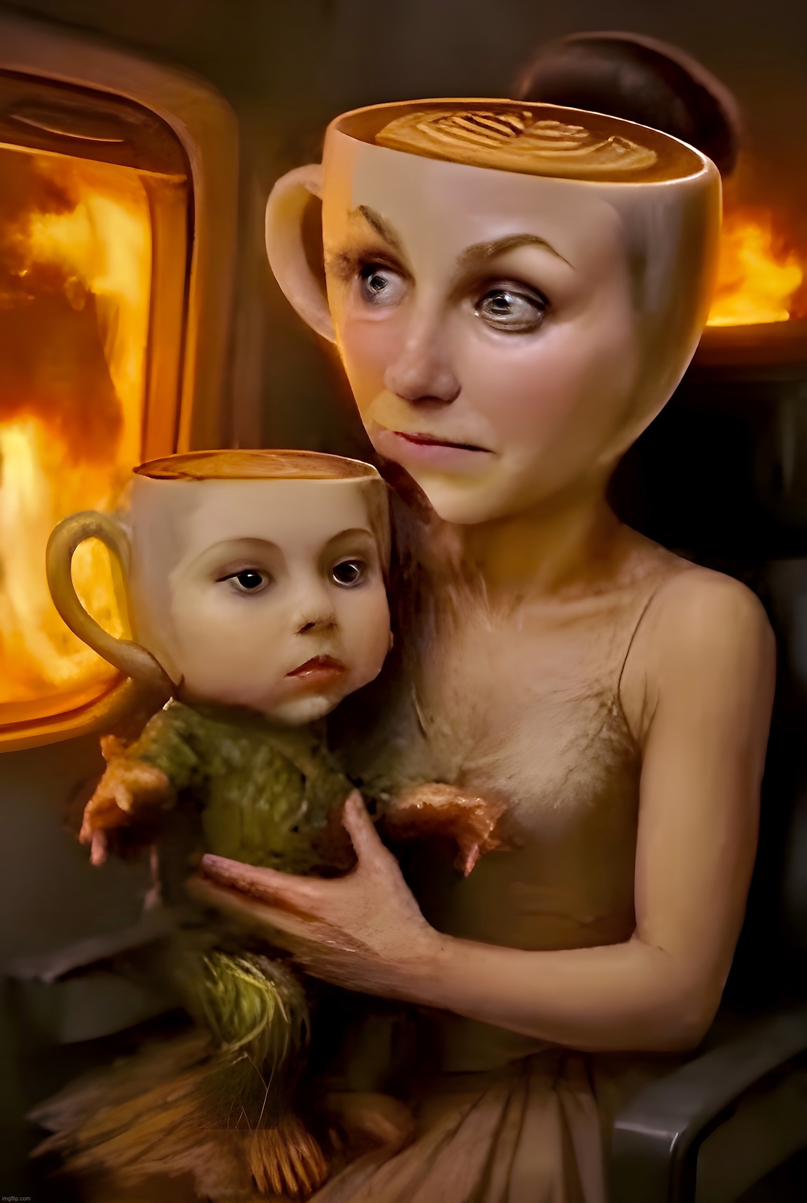 The Plane is Going Down | image tagged in coffee,surreal,memes,plane crash,mother,psychology | made w/ Imgflip meme maker