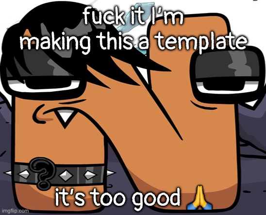 eno ? | fuck it I’m making this a template; it’s too good 🙏 | image tagged in emo n | made w/ Imgflip meme maker